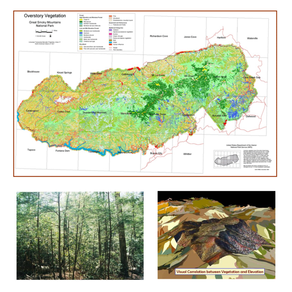 Mapping the Great Smoky Mountains National Park.